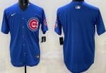 Chicago Cubs Blank Blue Limited Jersey