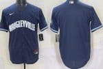 Chicago Cubs Blank Navy City Connect Cool Base Jersey
