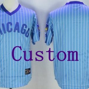 Chicago Cubs Customized Blue 1978 Turn Back The Clock Jersey