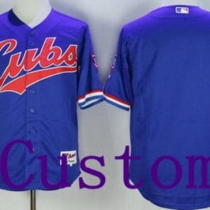 Chicago Cubs Customized Blue 1994 Turn Back The Clock Jersey