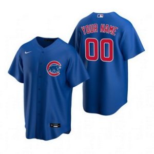 Chicago Cubs Customized Blue Alternate 2020 Cool Base Jersey