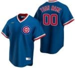 Chicago Cubs Customized Blue Cooperstown Collection Cool Base Jersey