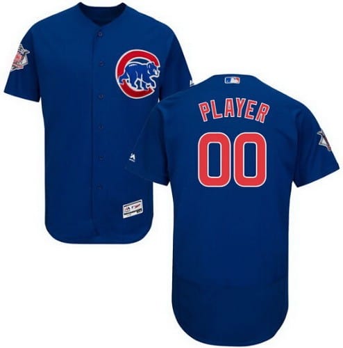 Chicago Cubs Customized Blue FlexBase Jersey