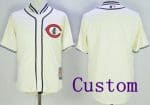 Chicago Cubs Customized Cream 1929 Turn Back The Clock Jersey