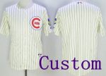 Chicago Cubs Customized Cream 1969 Turn Back The Clock Jersey