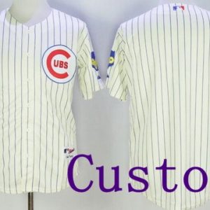 Chicago Cubs Customized Cream 1969 Turn Back The Clock Jersey