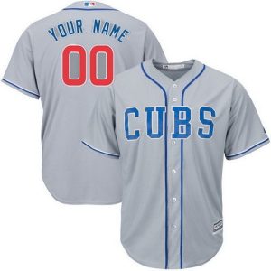 Chicago Cubs Customized Gray 2 Cool Base Jersey
