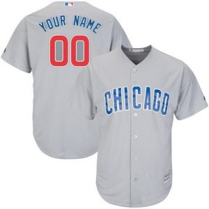 Chicago Cubs Customized Gray Cool Base Jersey