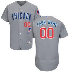 Chicago Cubs Customized Gray FlexBase Jersey