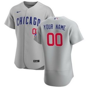 Chicago Cubs Customized Gray Road 2020 FlexBase Jersey