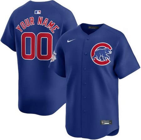 Chicago Cubs Customized Royal Limited Jersey