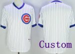 Chicago Cubs Customized White 1988 Throwback Jersey
