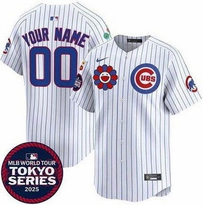 Chicago Cubs Customized White 2025 Tokyo Series Limited Jersey