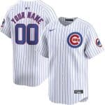 Chicago Cubs Customized White Limited Jersey