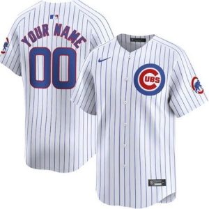 Chicago Cubs Customized White Limited Jersey
