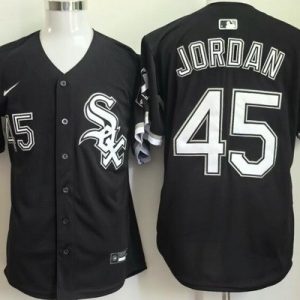 Chicago White Sox #45 Michael Jordan Black Limited Jersey