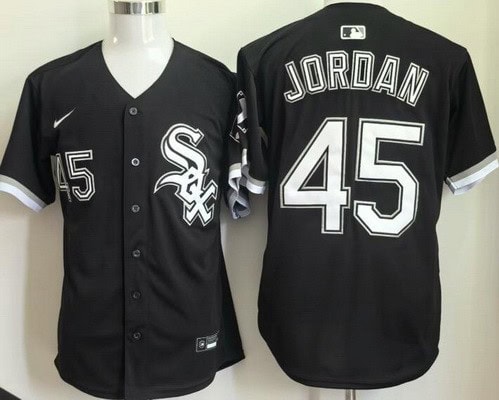 Chicago White Sox #45 Michael Jordan Black Limited Jersey