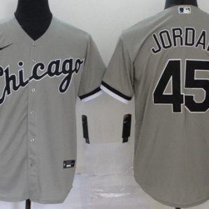 Chicago White Sox #45 Michael Jordan Gray 2020 Cool Base Jersey