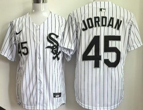 Chicago White Sox #45 Michael Jordan White Limited Jersey