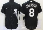 Chicago White Sox #8 Bo Jackson Black 2020 Cool Base Jersey