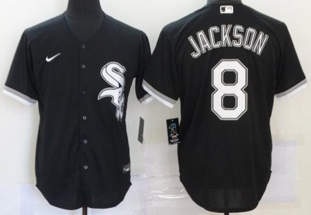 Chicago White Sox #8 Bo Jackson Black 2020 Cool Base Jersey
