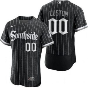 Chicago White Sox Customized Black 2021 City Connect Authentic Jersey