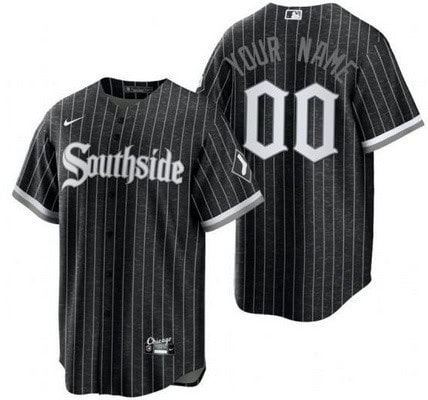 Chicago White Sox Customized Black 2021 City Connect Cool Base Jersey