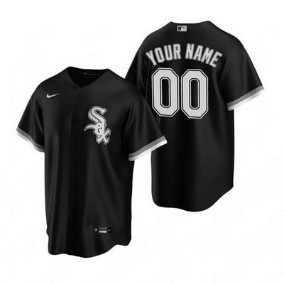 Chicago White Sox Customized Black Alternate 2020 Cool Base Jersey