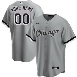 Chicago White Sox Customized Gray Nike Cool Base Jersey