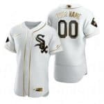 Chicago White Sox Customized White Gold 2020 FlexBase Jersey