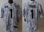 Cincinnati Bengals #1 Ja'Marr Chase Limited Arctic Camo 2024 Salute to Service Jersey