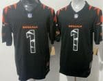 Cincinnati Bengals #1 Ja'Marr Chase Limited Black Fashion FUSE Vapor Jersey