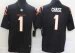 Cincinnati Bengals #1 Ja'Marr Chase Limited Black Vapor Untouchable Jersey