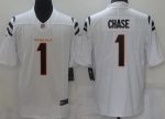 Cincinnati Bengals #1 Ja'Marr Chase Limited White Vapor Untouchable Jersey