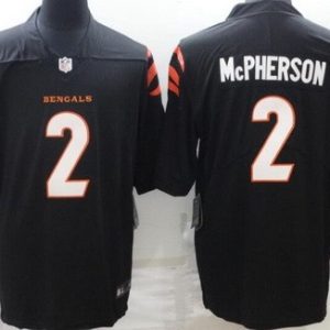 Cincinnati Bengals #2 Evan McPherson Limited Black Vapor Jersey