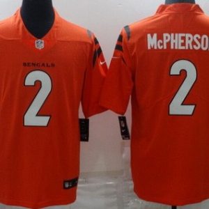 Cincinnati Bengals #2 Evan McPherson Limited Orange Vapor Jersey