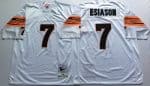 Cincinnati Bengals #7 Boomer Esiason White Throwback Jersey