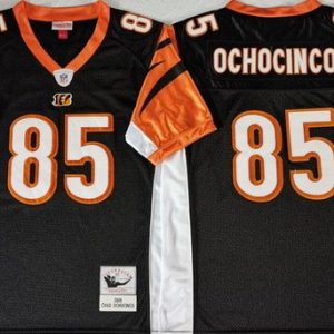 Cincinnati Bengals #85 Chad Ochocinco Black 2009 Throwback Jersey