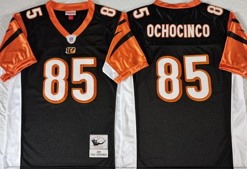 Cincinnati Bengals #85 Chad Ochocinco Black 2009 Throwback Jersey
