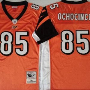 Cincinnati Bengals #85 Chad Ochocinco Orange 2009 Throwback Jersey