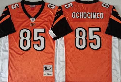 Cincinnati Bengals #85 Chad Ochocinco Orange 2009 Throwback Jersey