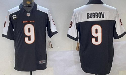Cincinnati Bengals #9 Joe Burrow Limited Black Thanksgiving Vapor Jersey