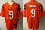 Cincinnati Bengals #9 Joe Burrow Limited Orange 2021 Vapor Untouchable Jersey