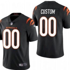 Cincinnati Bengals Customized Limited Black 2021 Vapor Jersey