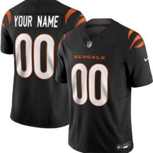 Cincinnati Bengals Customized Limited Black FUSE Vapor Jersey