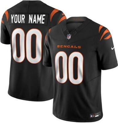 Cincinnati Bengals Customized Limited Black FUSE Vapor Jersey