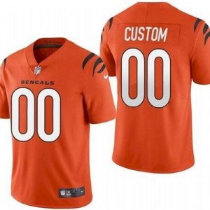Cincinnati Bengals Customized Limited Orange 2021 Vapor Jersey