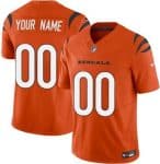Cincinnati Bengals Customized Limited Orange FUSE Vapor Jersey