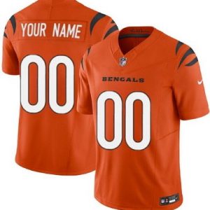 Cincinnati Bengals Customized Limited Orange FUSE Vapor Jersey