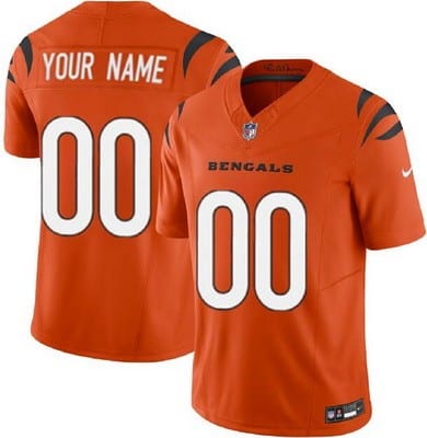 Cincinnati Bengals Customized Limited Orange FUSE Vapor Jersey